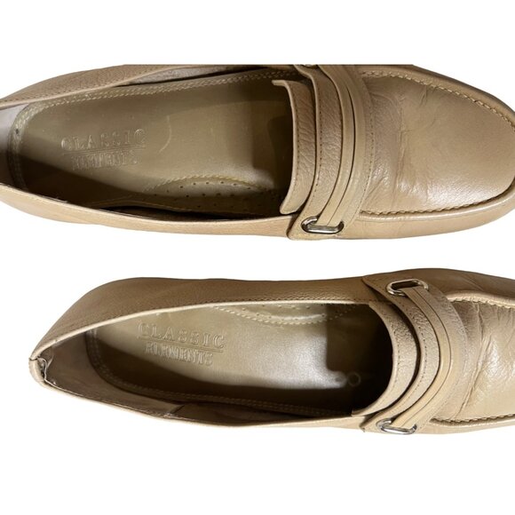 Classic Elements Permalia  Beige Leather Loafers Women's Size 7.5M  Z8044  565 - Picture 9 of 16